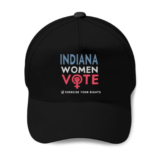 Indiana Women Vote Voter 2022 Election Feminist Baseball Caps