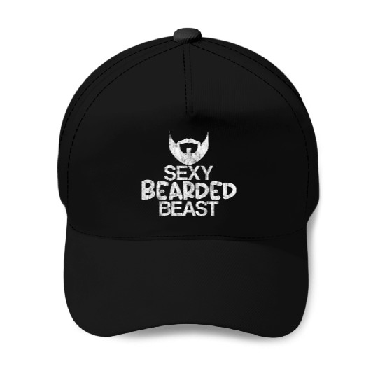 Sexy Bearded Beast 4 Baseball Caps