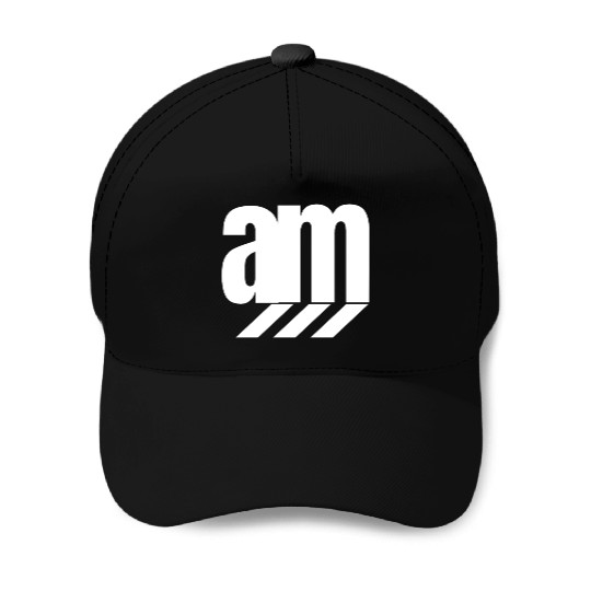 alpha male short logo white Baseball Caps