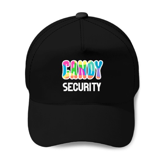 Funny Candy Security Halloween Gifts Baseball Caps