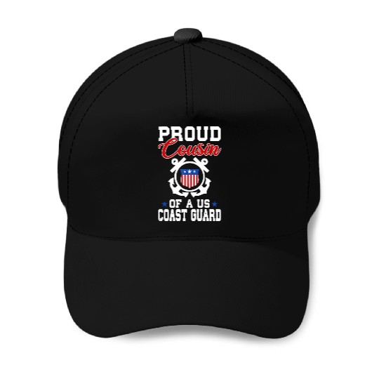 Proud US Coast Guard Cousin Baseball Caps