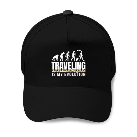 Joyable Traveling Of Pleasant Evolution Saying Baseball Caps