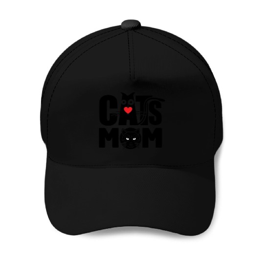 Cat Mom Baseball Caps