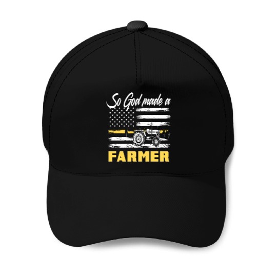 American Flag Agriculture Farmer Baseball Caps