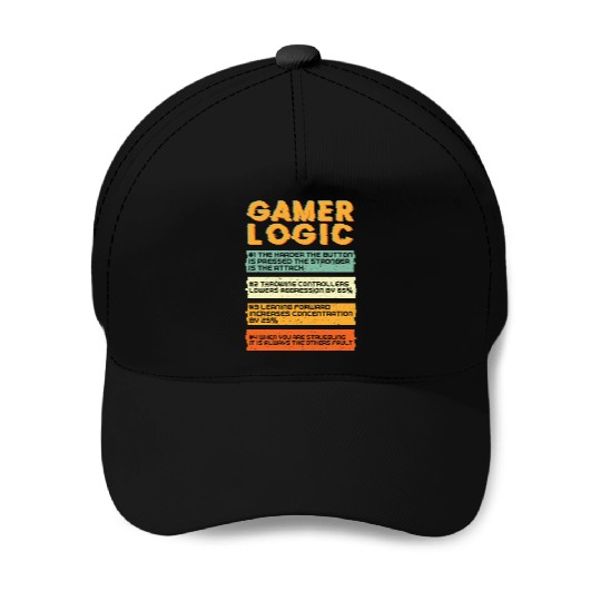 Gamer Logic Gaming Baseball Caps