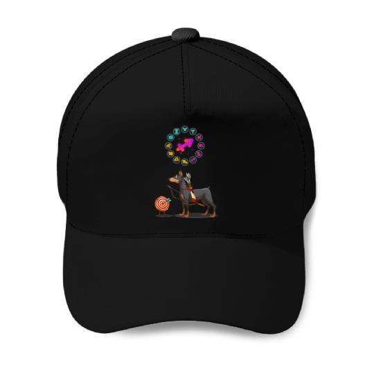Funny Dog Lover Horoscope Sagittarius Zodiac Sign Baseball Caps