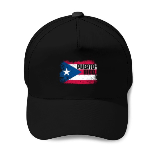 Puerto Rico Flag Baseball Caps