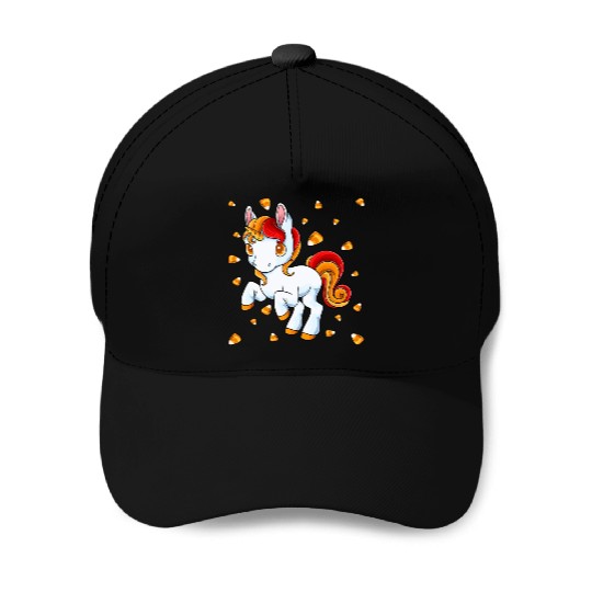 Halloween Unicorn Pony Candy Corn Halloween Baseball Caps