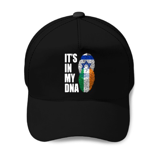 Israel And Irish Mix Heritage DNA Flag Baseball Caps