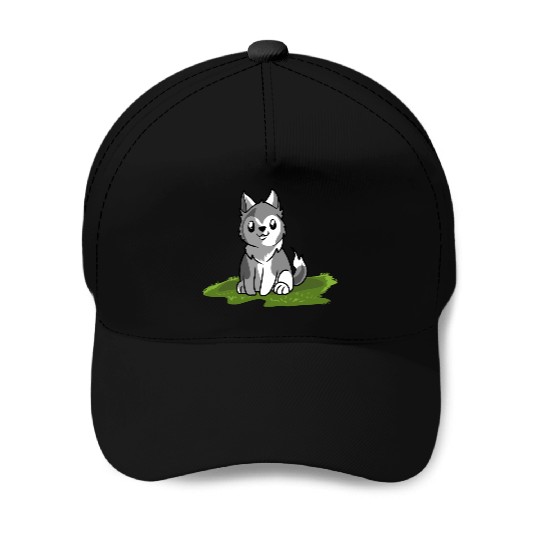 Wolf Baseball Caps