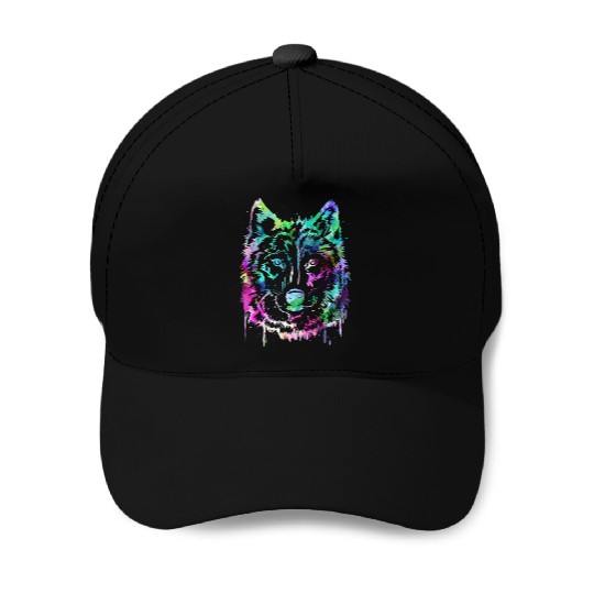 Wolf Baseball Caps