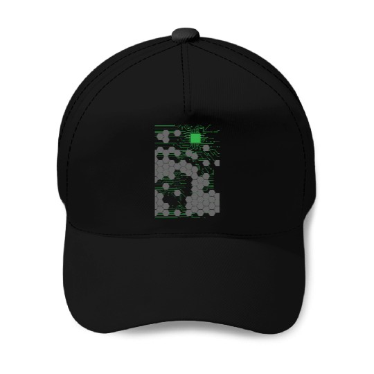 Computer Science Circuit Board Baseball Caps