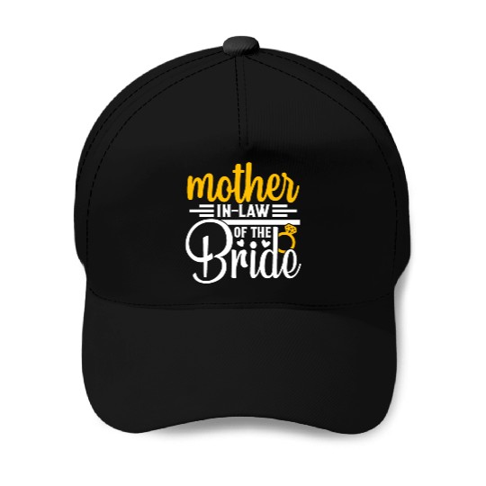 Mother in Law Of The Bride Wedding Party Matching Baseball Caps