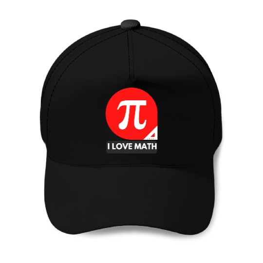 I love Math Baseball Caps