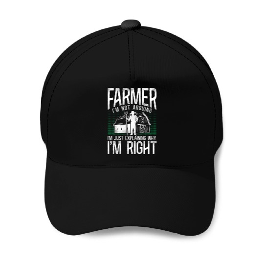 Farming Farmer Tractor Vintage Baseball Caps