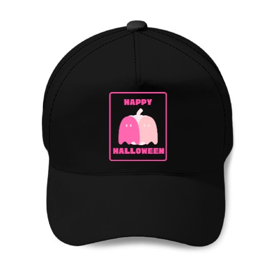 Pink Cute Halloween Baseball Caps
