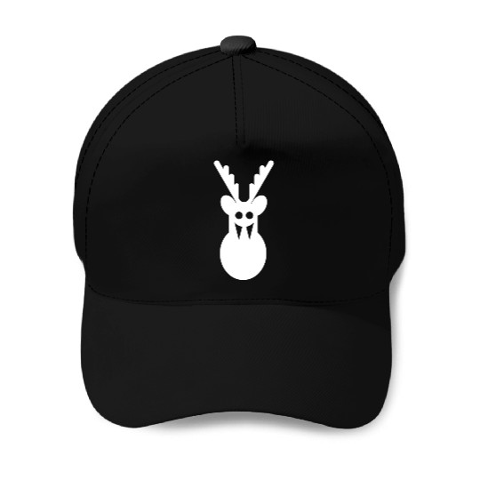Ghost White Deer Baseball Caps