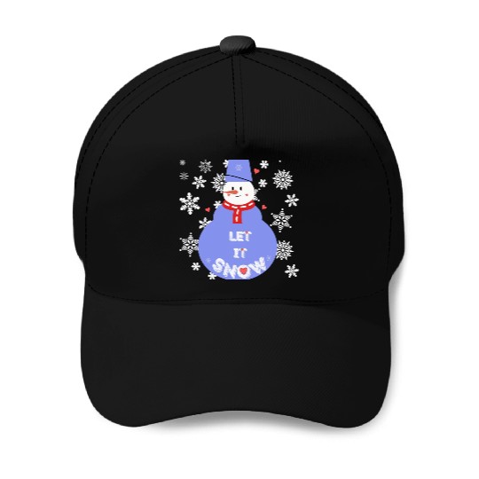 Snowman Baseball Caps
