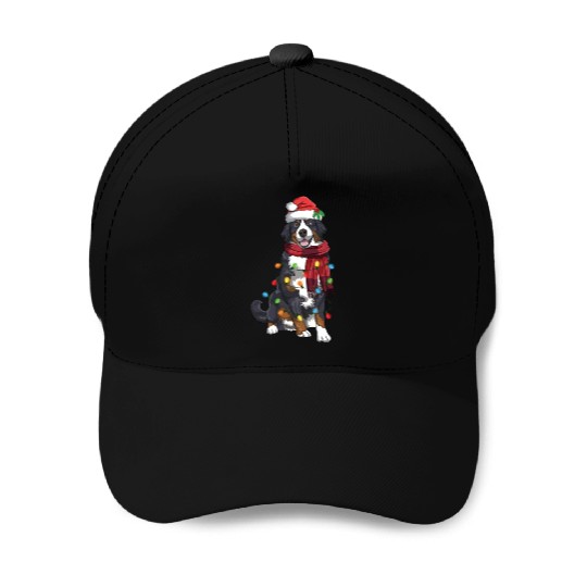 Bernese Mountain Christmas Light Funny Dog Lover Baseball Caps