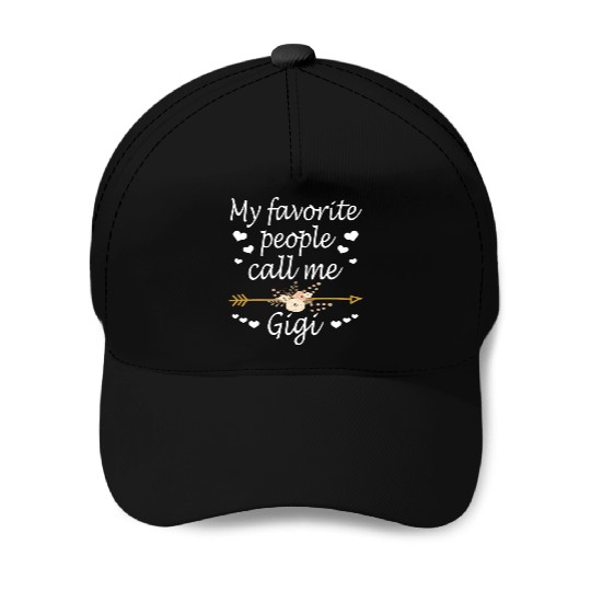 My Favorite People Call Me Gigi Christmas Baseball Caps