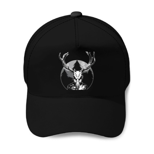 Folk Creature Moon Wendigo Halloween Cryptid Baseball Caps