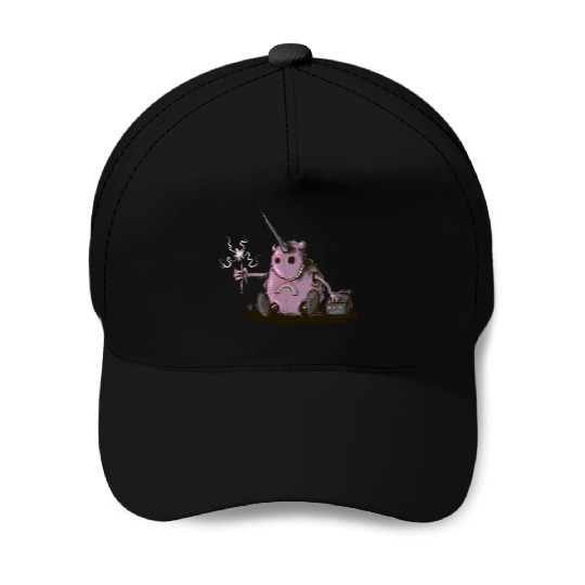 Unicorn robot Magic Baseball Caps