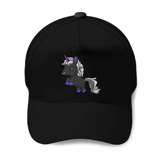 Goth Unicorn Zombie Gothic Occult Halloween Baseball Caps