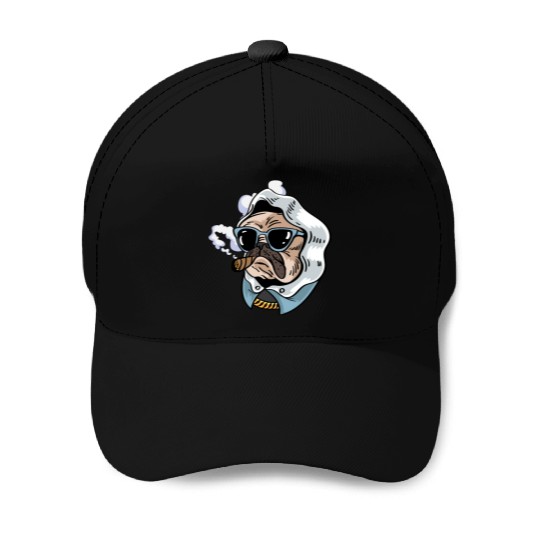 Pug King Smoker Gift Baseball Caps