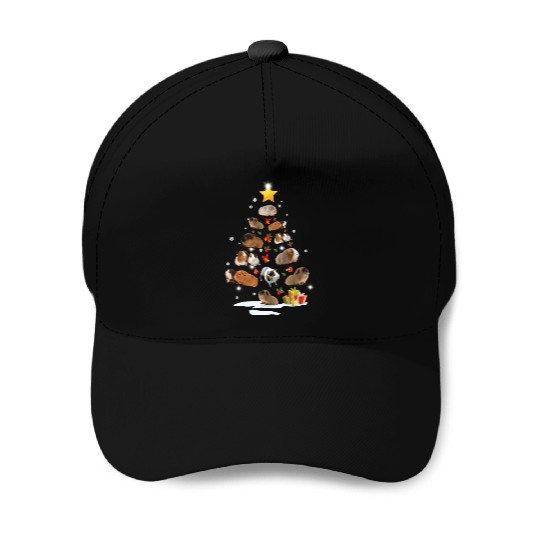 Guinea Pig Christmas Tree Xmas Funny Gift Baseball Caps