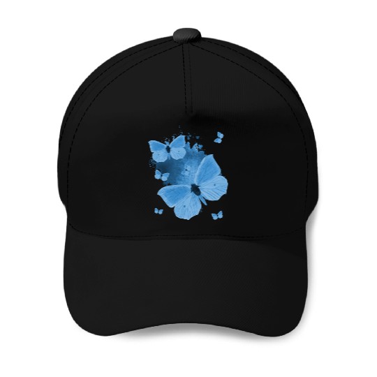 Blue Butterfly Gardening Womens Butterflies Baseball Caps