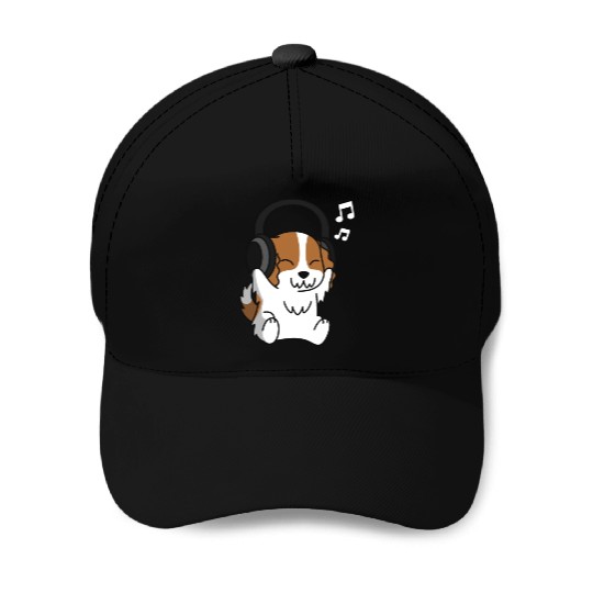 Music Lover Cavalier King Charles Spaniel Baseball Caps