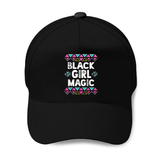 Black Girl Magic Melanin Pride Baseball Caps