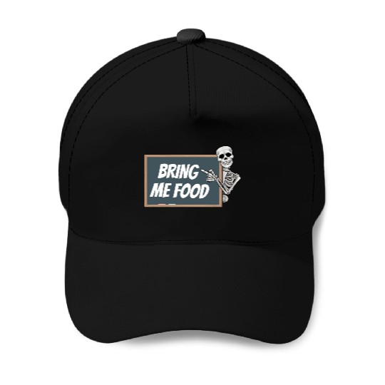 Bring Me Food Please, Blackboard Skeleton Teacher Baseball Caps