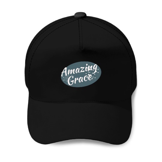 Amazing Grace Christian design Baseball Caps