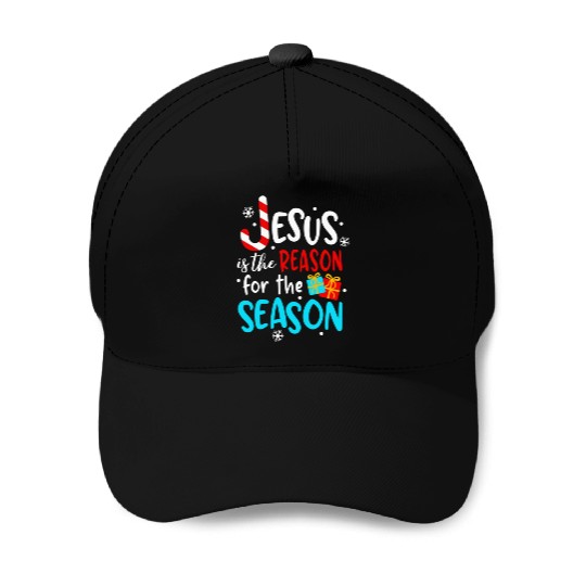 Jesus Is The Reason For The Season Baseball Caps