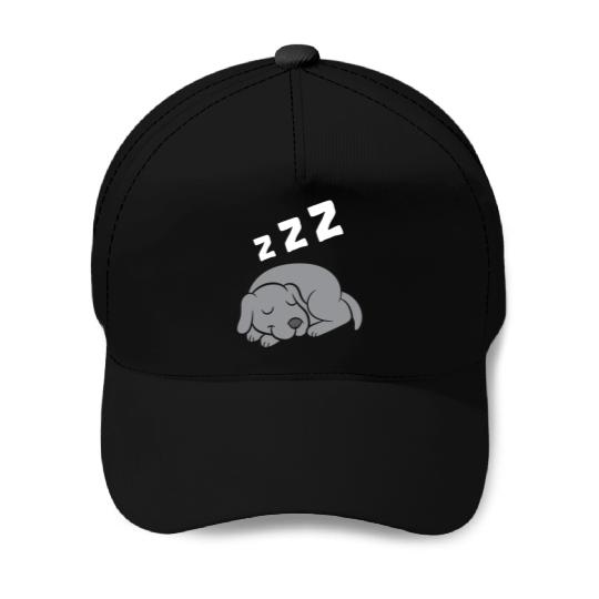 Weimaraner Dog Sleeping Pajama Sleeping Baseball Caps