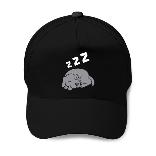 Weimaraner Dog Sleeping Pajama Sleeping Baseball Caps