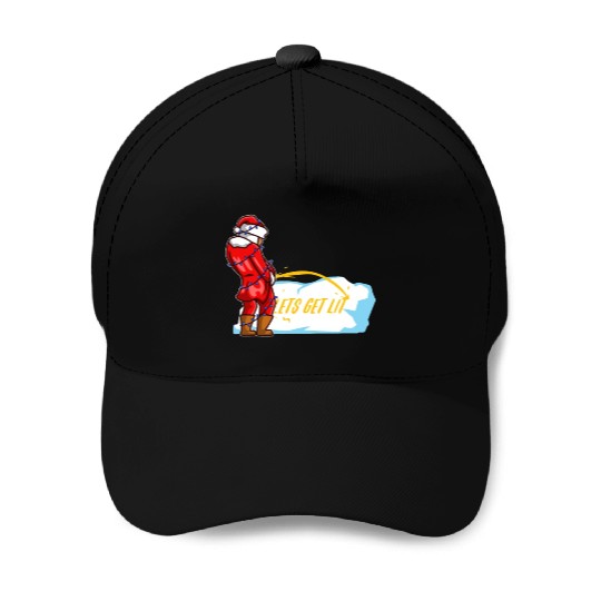 Lets get lit christmas Baseball Caps