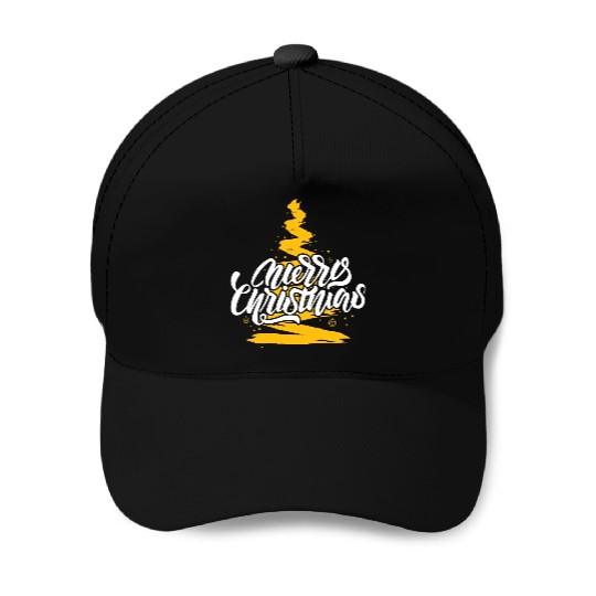 Merry Chirstmas tree Baseball Caps