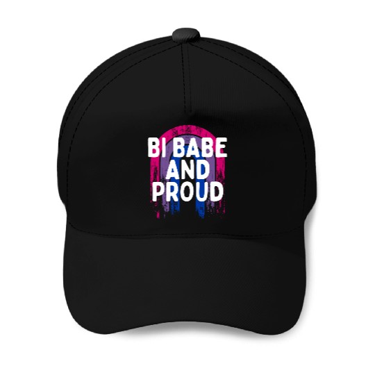 Bi Babe and Proud Bisexual Girlfriend Bi Pride Baseball Caps