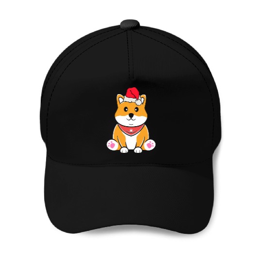 Shiba Inu Japanese Dog Lover Puppy Paw Christmas Baseball Caps