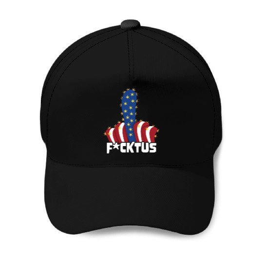 4th of July Vote Cactus Patriotic American Fucktus Baseball Caps