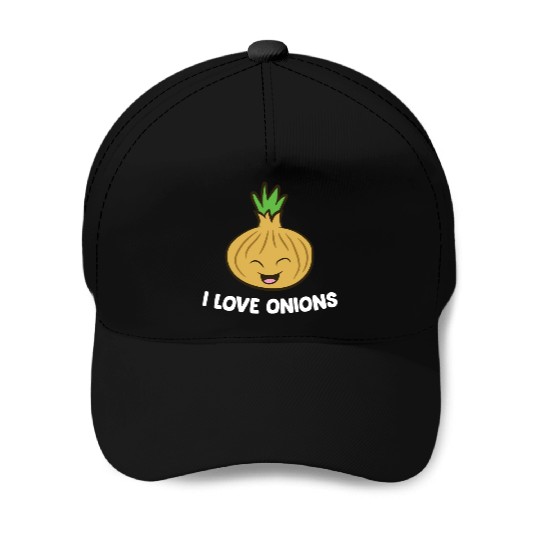 Onion - I love onions Baseball Caps