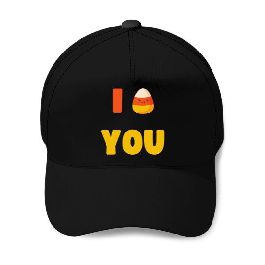 CUTE HALLOWEEN LAZY COSTUME I CANDY CORN YOU Baseball Caps