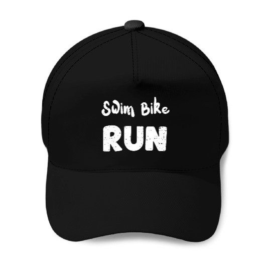 Swim Bike Run - Workout Baseball Caps