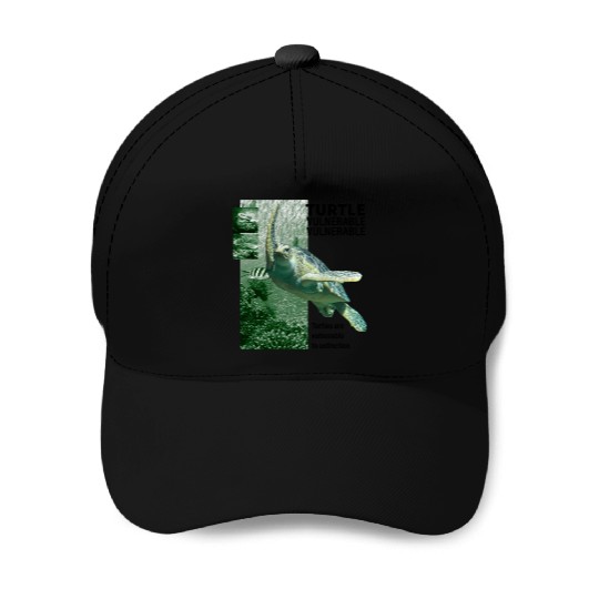 Turtle layout green Baseball Caps