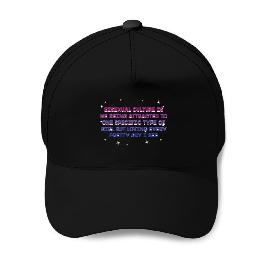 Bisexual Is Being Attracted Bi LGBTQ Bi Pride Baseball Caps