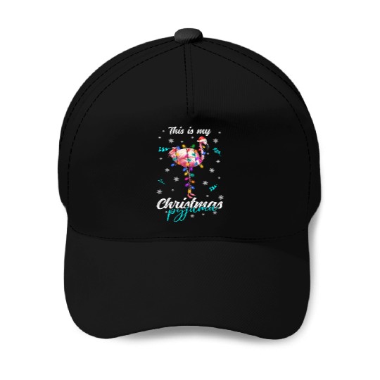 Winter Christmas Pyjama Flamingo Baseball Caps
