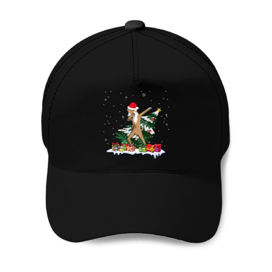 Great Dane Christmas Dabbing Santa Xmas Pajama Baseball Caps