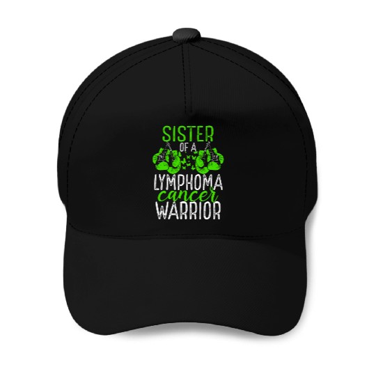 Sister Lymphoma Cancer Awareness Sibling Twin Baseball Caps